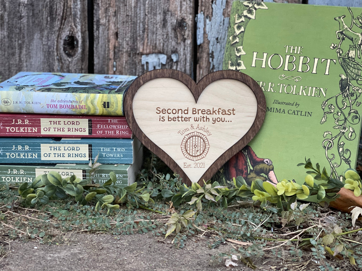 Second Breakfast Is Better With You | Personalized Couples Sign | Custom Wedding & Anniversary Gift