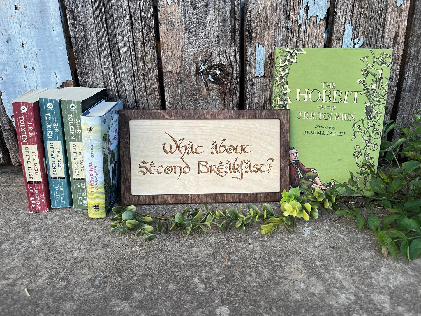 What About Second Breakfast Framed Sign | Kitchen & Reception Decor | Fantasy Shire Wall Art