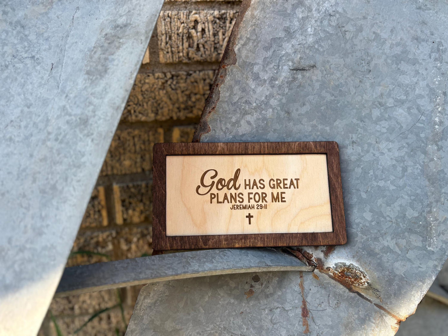 God Has Great Plans For Me Jeremiah 29:11 Wood Sign | Baby Nursery Christian Décor | Inspirational Scripture Wall Art | Faith-Based Sign