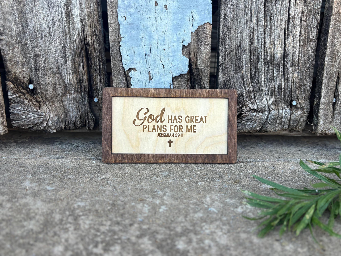 God Has Great Plans For Me Jeremiah 29:11 Wood Sign | Baby Nursery Christian Décor | Inspirational Scripture Wall Art | Faith-Based Sign