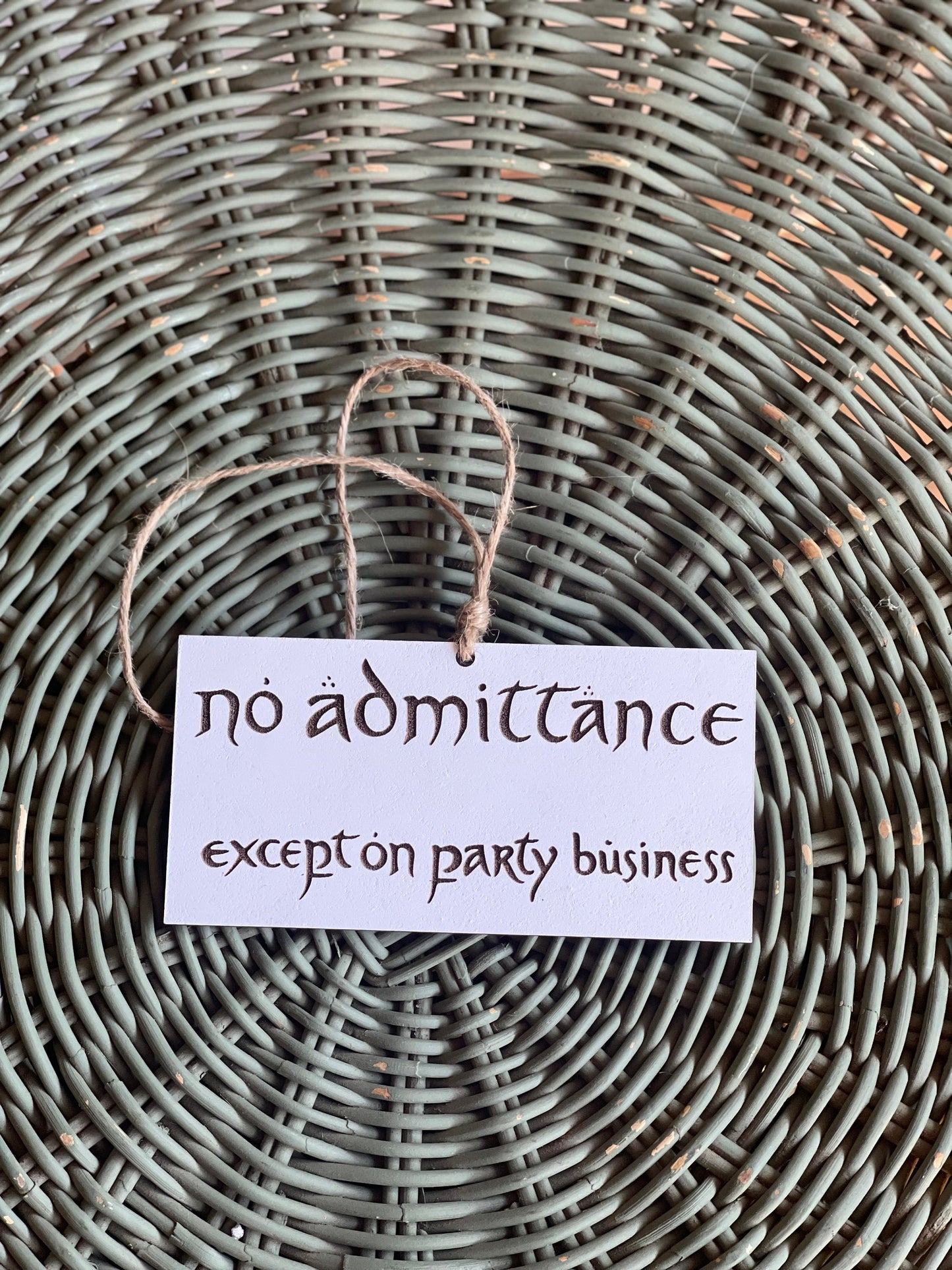 No Admittance, Except on Party Business Christmas Ornament