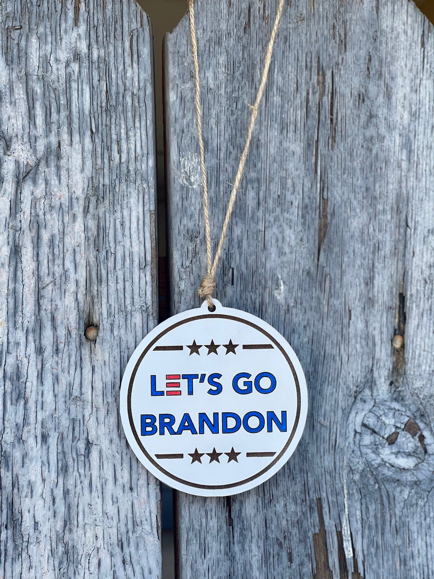 Let’s Go Brandon FJB Christmas Ornament | Handcrafted Holiday Decor & Wall Hanger