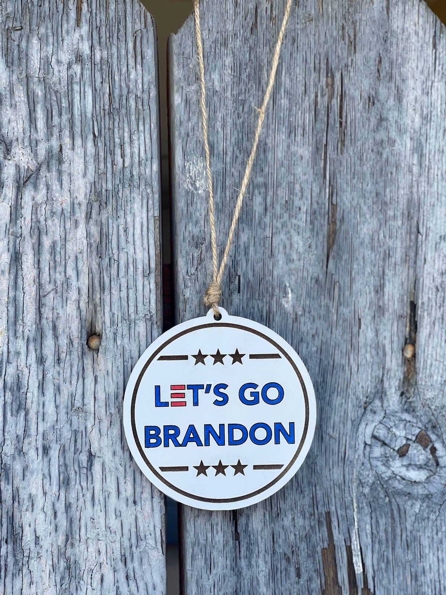 Let's Go Brandon FJB Christmas Ornament