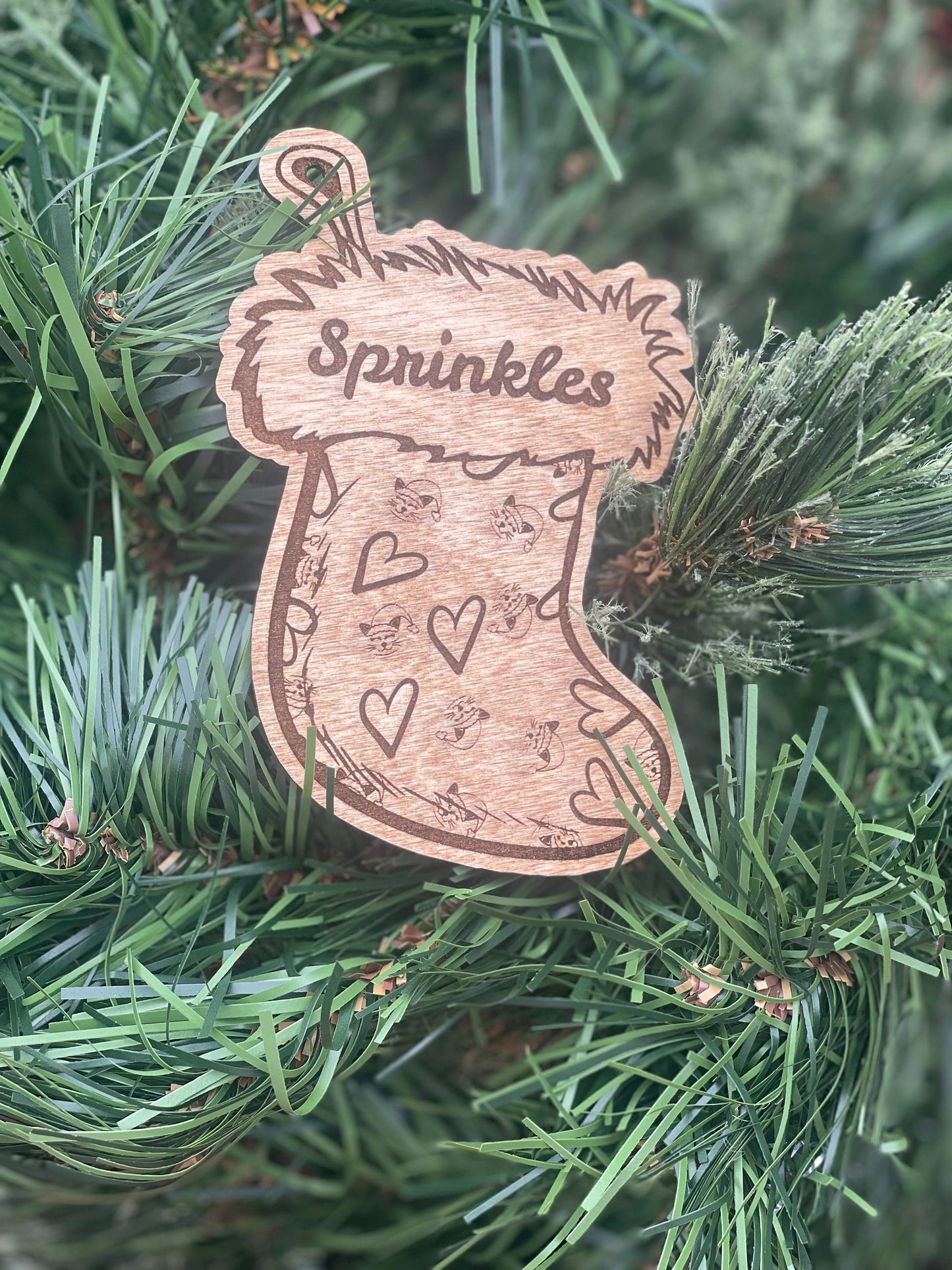 Personalized Cat Name Ornament