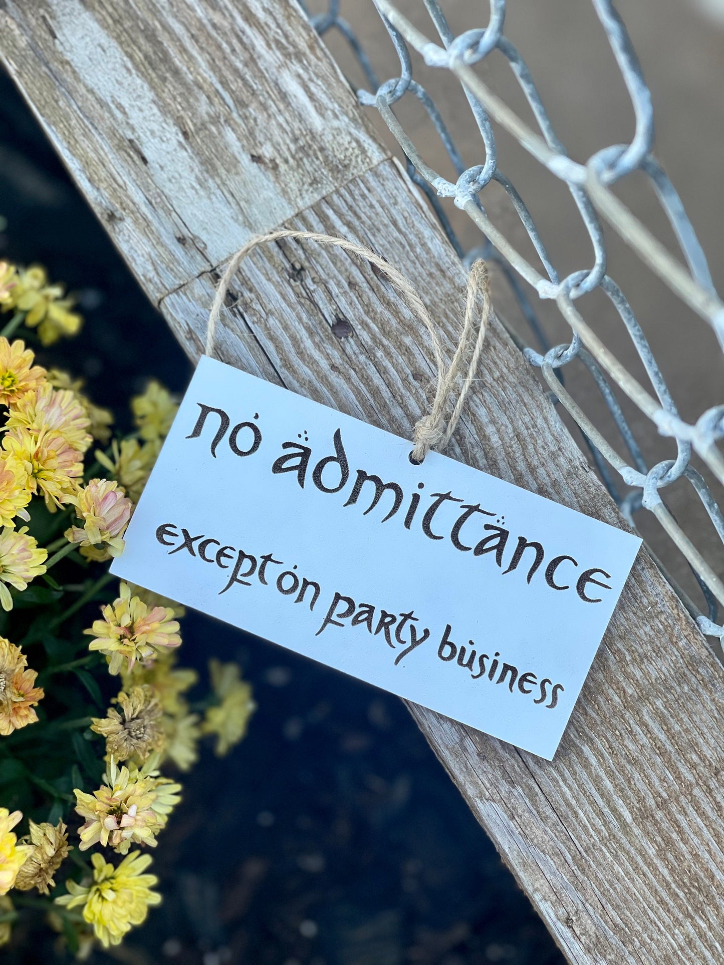 No Admittance, Except on Party Business Christmas Ornament