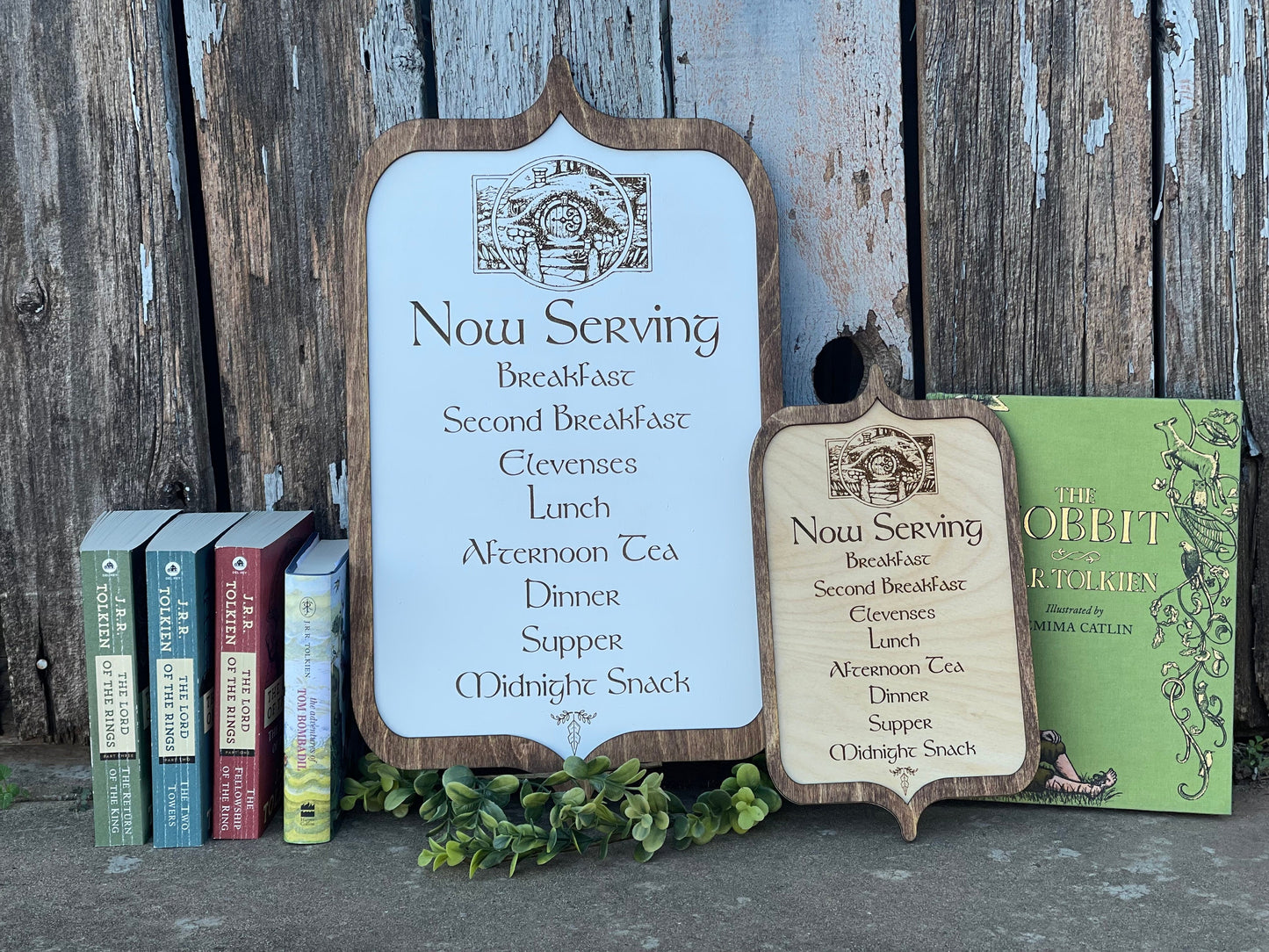 Second Breakfast Wood Engraved Sign – Fantasy Kitchen Decor | Ring & Shire Inspired