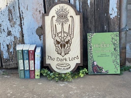 The Eye Fantasy Sign - Engraved Wood Decor Inspired by Fantasy Ring Shire Fan Gift