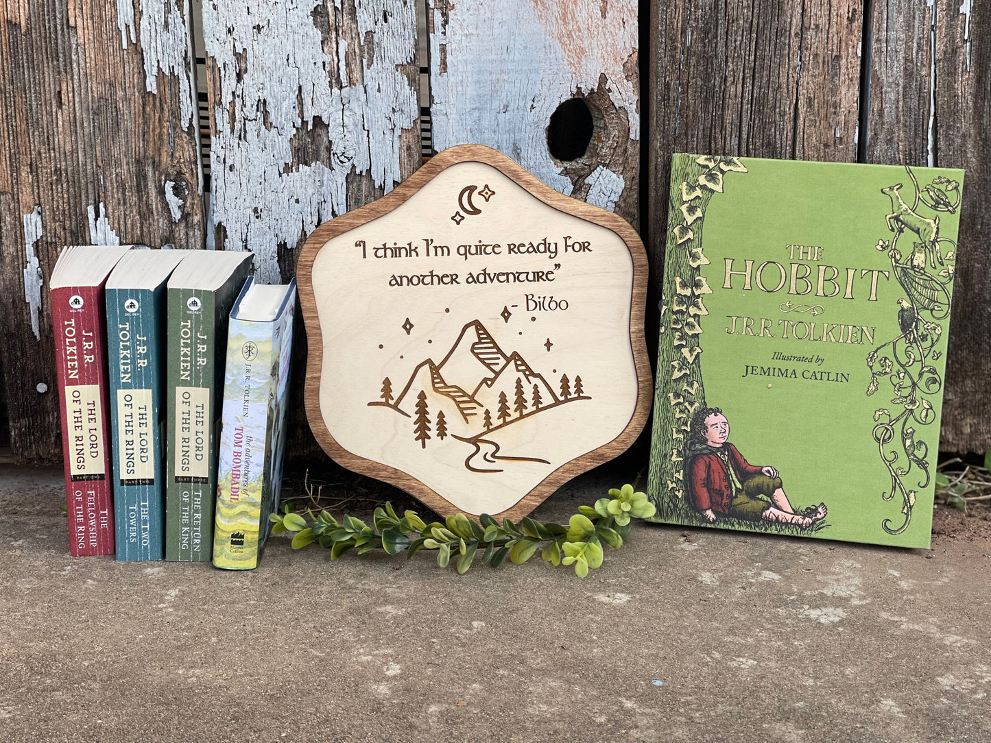 Ready For Another Adventure Wood Engraved Sign – Fantasy Ring and Shire Inspired Gift & Decor | Custom Sizes & Hanging Options